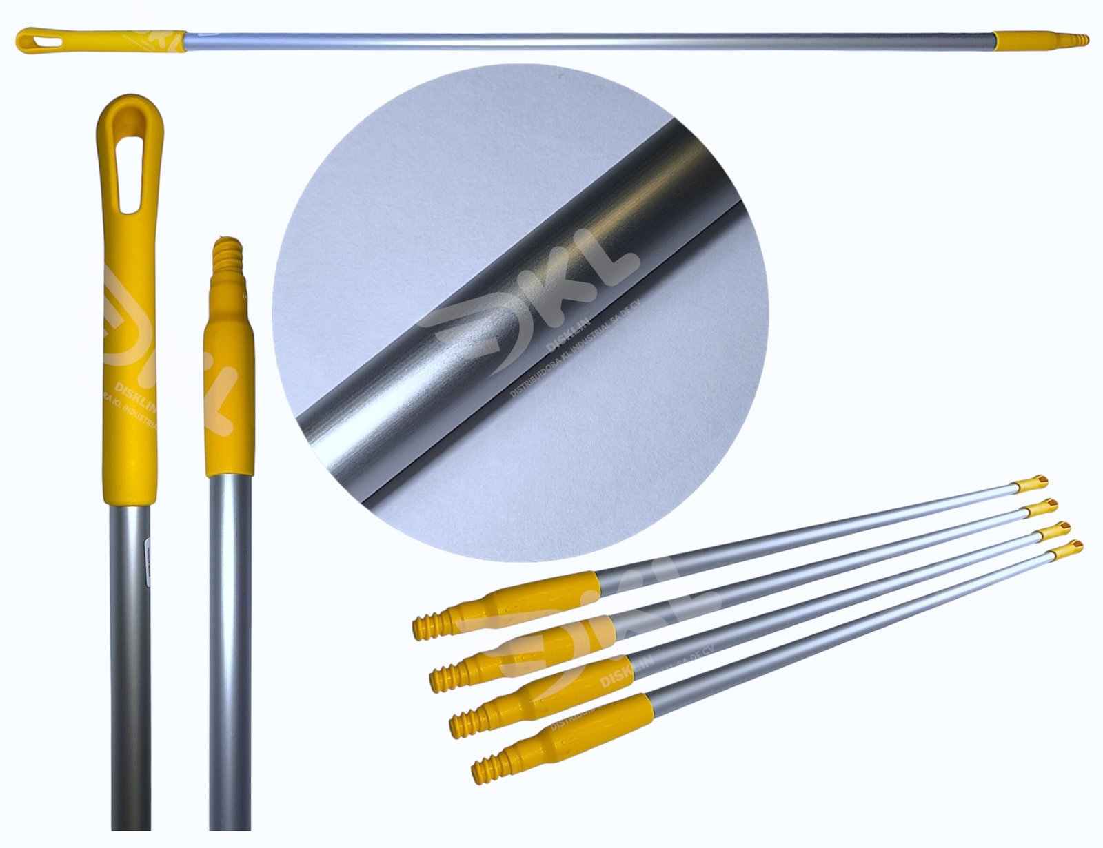 Bastón de Aluminio Anodizado 1.50m, Cod. 1906A (El Castor)